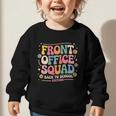 Retro Front Office Squad Back To School Edition Graphic Toddler Sweatshirt Retro Front Office Squad Back To School Edition Graphic Toddler Sweatshirt
