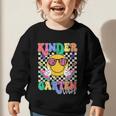 Retro Groovy Kinder Garten Vibes Smile Team Back To School Graphic Toddler Sweatshirt Retro Groovy Kinder Garten Vibes Smile Team Back To School Graphic Toddler Sweatshirt