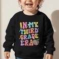 Retro Groovy In My Third Grade Era First Day Back To School Graphic Toddler Sweatshirt Retro Groovy In My Third Grade Era First Day Back To School Graphic Toddler Sweatshirt
