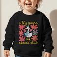 Retro Silly Goose Speech Therapy SLP Back To School Graphic Toddler Sweatshirt Retro Silly Goose Speech Therapy SLP Back To School Graphic Toddler Sweatshirt