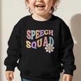Retro Speech Squad Back To School Speech Therapist SLP Graphic Toddler Sweatshirt Retro Speech Squad Back To School Speech Therapist SLP Graphic Toddler Sweatshirt