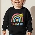 Retro Team TK Back To School Transitional Kindergarten Graphic Toddler Sweatshirt Retro Team TK Back To School Transitional Kindergarten Graphic Toddler Sweatshirt
