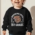 Roaring Into 1st Grade Roaring Tiger Back To School Boy Girl Graphic Toddler Sweatshirt Roaring Into 1st Grade Roaring Tiger Back To School Boy Girl Graphic Toddler Sweatshirt