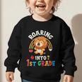 Roaring Into First Grade Lion 1st Grade Back To School Graphic Toddler Sweatshirt Roaring Into First Grade Lion 1st Grade Back To School Graphic Toddler Sweatshirt