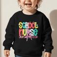 School Nurse Appreciation Day Coquette Bow Back To School Graphic Toddler Sweatshirt School Nurse Appreciation Day Coquette Bow Back To School Graphic Toddler Sweatshirt