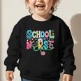 School Nurse Colorful Costume Back To School Nursing Job Graphic Toddler Sweatshirt School Nurse Colorful Costume Back To School Nursing Job Graphic Toddler Sweatshirt
