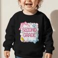 Second Grade Girls Kids Back To School Girls Coquette Bows Graphic Toddler Sweatshirt