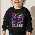 Second Grade Just Got Cuter Cute 2nd Grade Back To School Graphic Toddler Sweatshirt Second Grade Just Got Cuter Cute 2nd Grade Back To School Graphic Toddler Sweatshirt