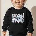 Second Grade Student Back To School Pastel Floral Bow Graphic Toddler Sweatshirt