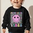Second Grade Vibes Groovy Back To School 2nd Grade Girls Kid Graphic Toddler Sweatshirt Second Grade Vibes Groovy Back To School 2nd Grade Girls Kid Graphic Toddler Sweatshirt