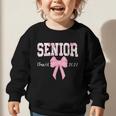 Senior 2027 Floral Pink Bow Back To School Class Of 2027 Graphic Toddler Sweatshirt Senior 2027 Floral Pink Bow Back To School Class Of 2027 Graphic Toddler Sweatshirt
