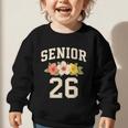 Senior Class Of 2026 Hibiscus Floral Girls Back To School Graphic Toddler Sweatshirt