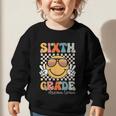 Sixth Grade Dream Team Smile Retro Back To School 6th Grade Graphic Toddler Sweatshirt