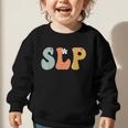 SLP Groovy Women Appreciation Day Hello Back To School Graphic Toddler Sweatshirt SLP Groovy Women Appreciation Day Hello Back To School Graphic Toddler Sweatshirt
