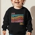 In My Sophomore Era High School 10th Grade Back To School Graphic Toddler Sweatshirt
