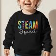 STEAM Squad For Work Tie Dye Back To School Appreciation Day Graphic Toddler Sweatshirt