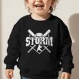 Storm Baseball Back To School Spirit Graphic Toddler Sweatshirt Storm Baseball Back To School Spirit Graphic Toddler Sweatshirt