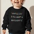 Stranger Wall Alphabet Lights Spooky Back To School Graphic Toddler Sweatshirt Stranger Wall Alphabet Lights Spooky Back To School Graphic Toddler Sweatshirt