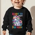 Student Unicorn Ready Back To School Crush 3rd Grade Girls Graphic Toddler Sweatshirt Student Unicorn Ready Back To School Crush 3rd Grade Girls Graphic Toddler Sweatshirt