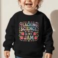 Teaching Science Is My Jam Retro Back To School Strawberry Graphic Toddler Sweatshirt Teaching Science Is My Jam Retro Back To School Strawberry Graphic Toddler Sweatshirt
