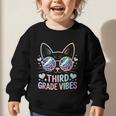 Third 3rd Grade Vibes Back To School Cute Cat Cute For Girls Graphic Toddler Sweatshirt Third 3rd Grade Vibes Back To School Cute Cat Cute For Girls Graphic Toddler Sweatshirt