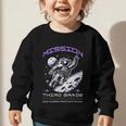 Third Grade Back To School Space Rocket Astronaut Graphic Toddler Sweatshirt