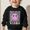 Third Grade Vibes Groovy Back To School 3rd Grade Girls Kids Graphic Toddler Sweatshirt Third Grade Vibes Groovy Back To School 3rd Grade Girls Kids Graphic Toddler Sweatshirt
