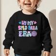 Tie Dye Leopard Back To School In My Sped Para Era Graphic Toddler Sweatshirt