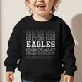 Vintage Eagles High School Go Eagles Pride Back To School Graphic Toddler Sweatshirt Vintage Eagles High School Go Eagles Pride Back To School Graphic Toddler Sweatshirt