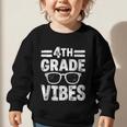 Vintage Fourth 4TH Grade Vibes Back To School First Day Kids Graphic Toddler Sweatshirt Vintage Fourth 4TH Grade Vibes Back To School First Day Kids Graphic Toddler Sweatshirt