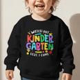 Watch Out Kindergarten Here I Come Kinder Back To School Kid Graphic Toddler Sweatshirt Watch Out Kindergarten Here I Come Kinder Back To School Kid Graphic Toddler Sweatshirt