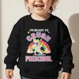 Welcome Back To School Unicorn Crushing Preschool Graphic Toddler Sweatshirt