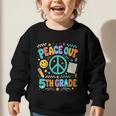 Women's Peace Out 5th Grade Retro Back To School Students Graphic Toddler Sweatshirt Women's Peace Out 5th Grade Retro Back To School Students Graphic Toddler Sweatshirt
