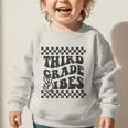 1st Day Of 3rd Grade Vibes Retro Girls Back To School Boys Graphic Toddler Sweatshirt