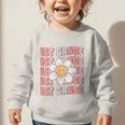 70s Groovy 1st Grade Back To School First Day Of First Grade Graphic Toddler Sweatshirt