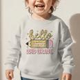 Back To School Hello Second 2nd Grade Leopard Pencil Girl Graphic Toddler Sweatshirt
