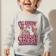 Back To School I'm Ready To Crush Kindergarten Unicorn Graphic Toddler Sweatshirt