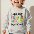 Back To School Kids Watch Out Kindergarten Here I Come Graphic Toddler Sweatshirt Back To School Kids Watch Out Kindergarten Here I Come Graphic Toddler Sweatshirt