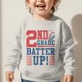 Baseball Second Grade Back To School 2nd Grade Batter Up Graphic Toddler Sweatshirt Baseball Second Grade Back To School 2nd Grade Batter Up Graphic Toddler Sweatshirt