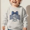 Bulldogs Mascot Team Spirit Sports Fan Back To School Graphic Toddler Sweatshirt