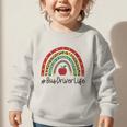 Bus Driver Rainbow Appreciation Day Hello Back To School Graphic Toddler Sweatshirt