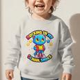 Cat Rocking In My School Shoes Fun Back To School Kids Boys Premium Tri-Blend Graphic Toddler Sweatshirt