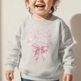 Class Of 2027 Preppy Coquette Bow Back To School Graduation Premium Tri-Blend Graphic Toddler Sweatshirt