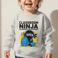Classroom Ninja Academics In Disguise Back To School Student Graphic Toddler Sweatshirt
