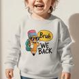 Cool Cartoon Pencil Saying Bruh Back To School Graphic Toddler Sweatshirt Cool Cartoon Pencil Saying Bruh Back To School Graphic Toddler Sweatshirt