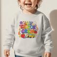 Crayon Crew Cute Back To School Vibes Student Graphic Toddler Sweatshirt