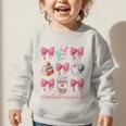 Cute Coquette Bows Assistant Principal Life Back To School Graphic Toddler Sweatshirt