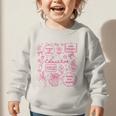 Educator Love Inspire Teach Pink Bow Back To School Graphic Toddler Sweatshirt Educator Love Inspire Teach Pink Bow Back To School Graphic Toddler Sweatshirt
