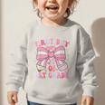 First Day Of 1st Grade Coquette Back To School Girls Kids Graphic Toddler Sweatshirt