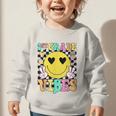 Girls 1st Grade Vibes Smile Face Back To School First Grade Graphic Toddler Sweatshirt Girls 1st Grade Vibes Smile Face Back To School First Grade Graphic Toddler Sweatshirt